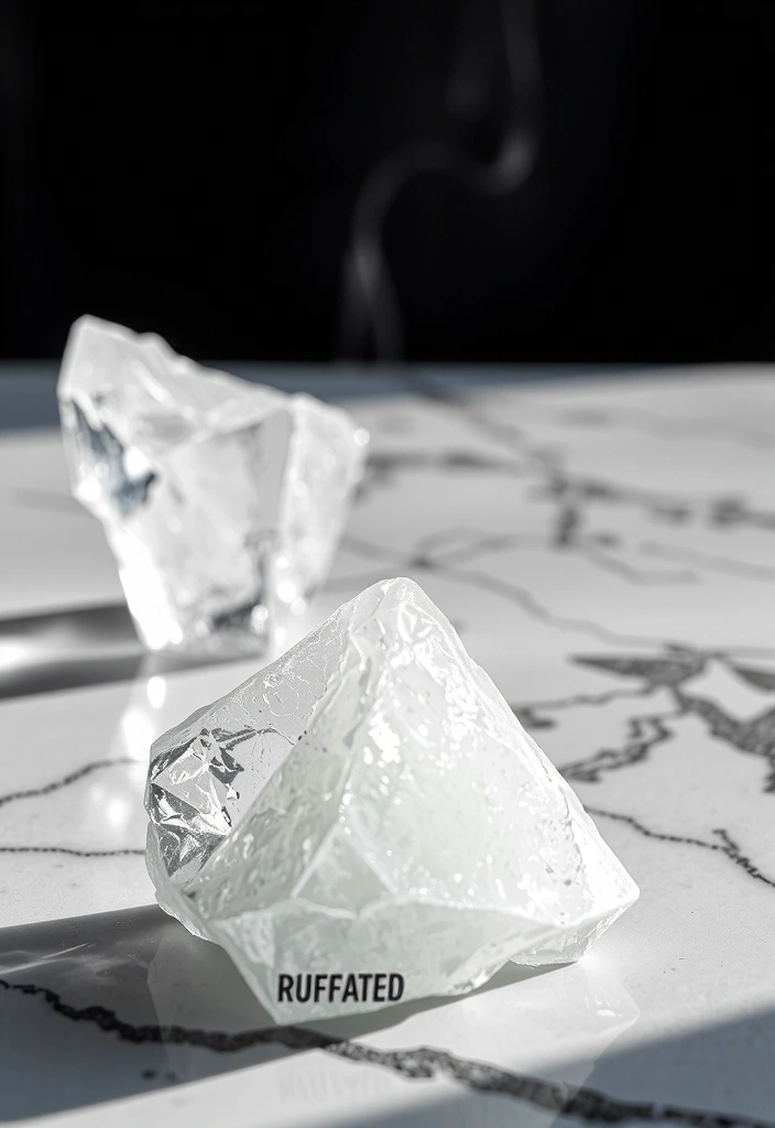 Rifrazione di ghiaccio geometrico